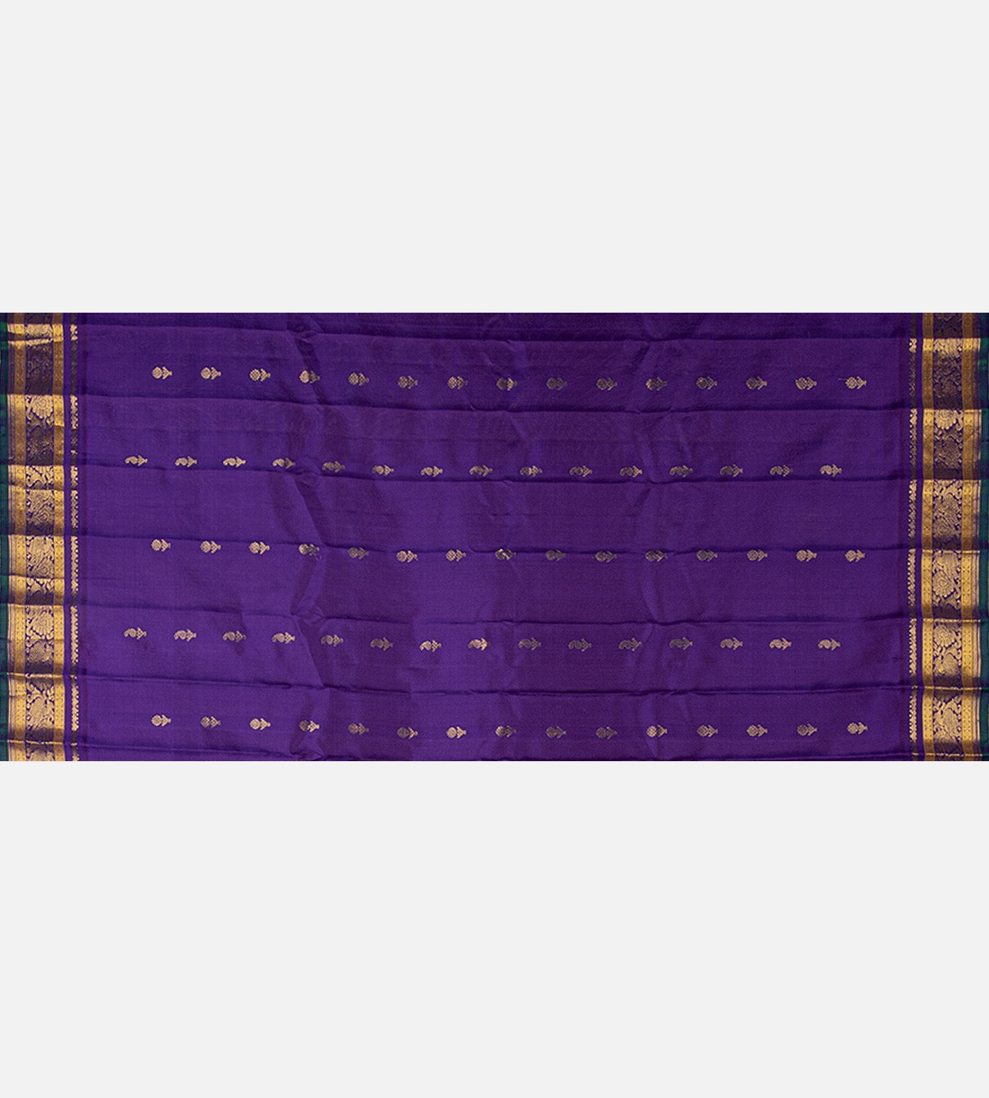 Lavender Gadwal Silk Saree