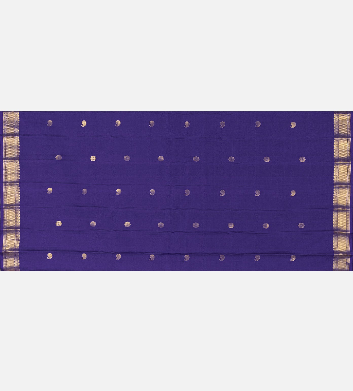 Violet Gadwal Silk Saree
