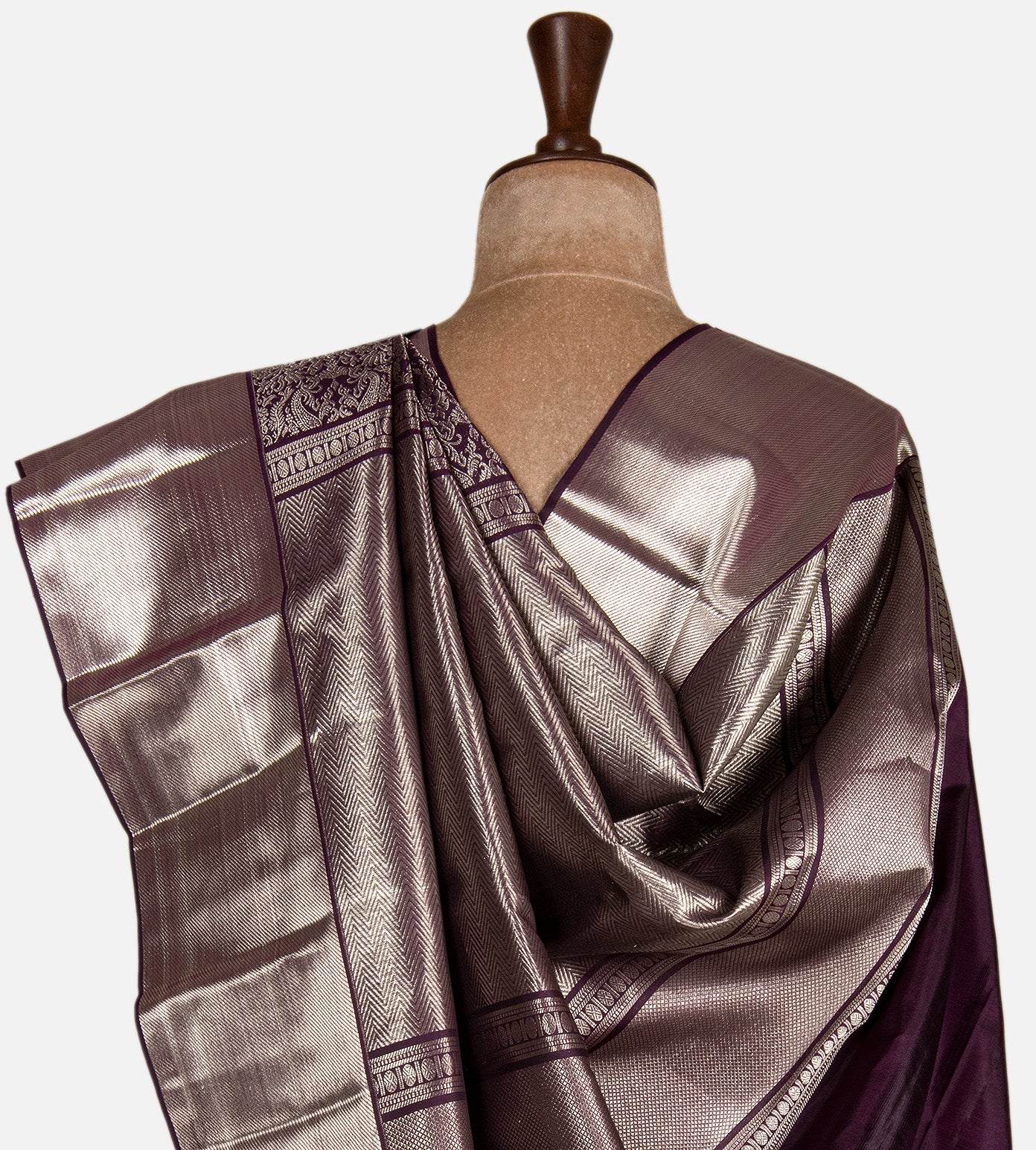 Purple Kanchipuram Silk Saree