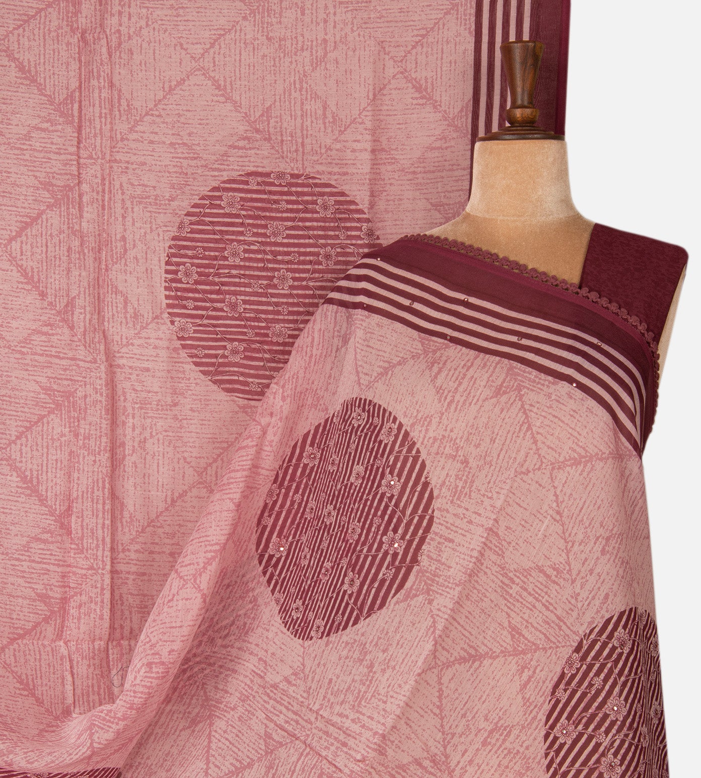 Light Pink Chanderi Cotton Saree