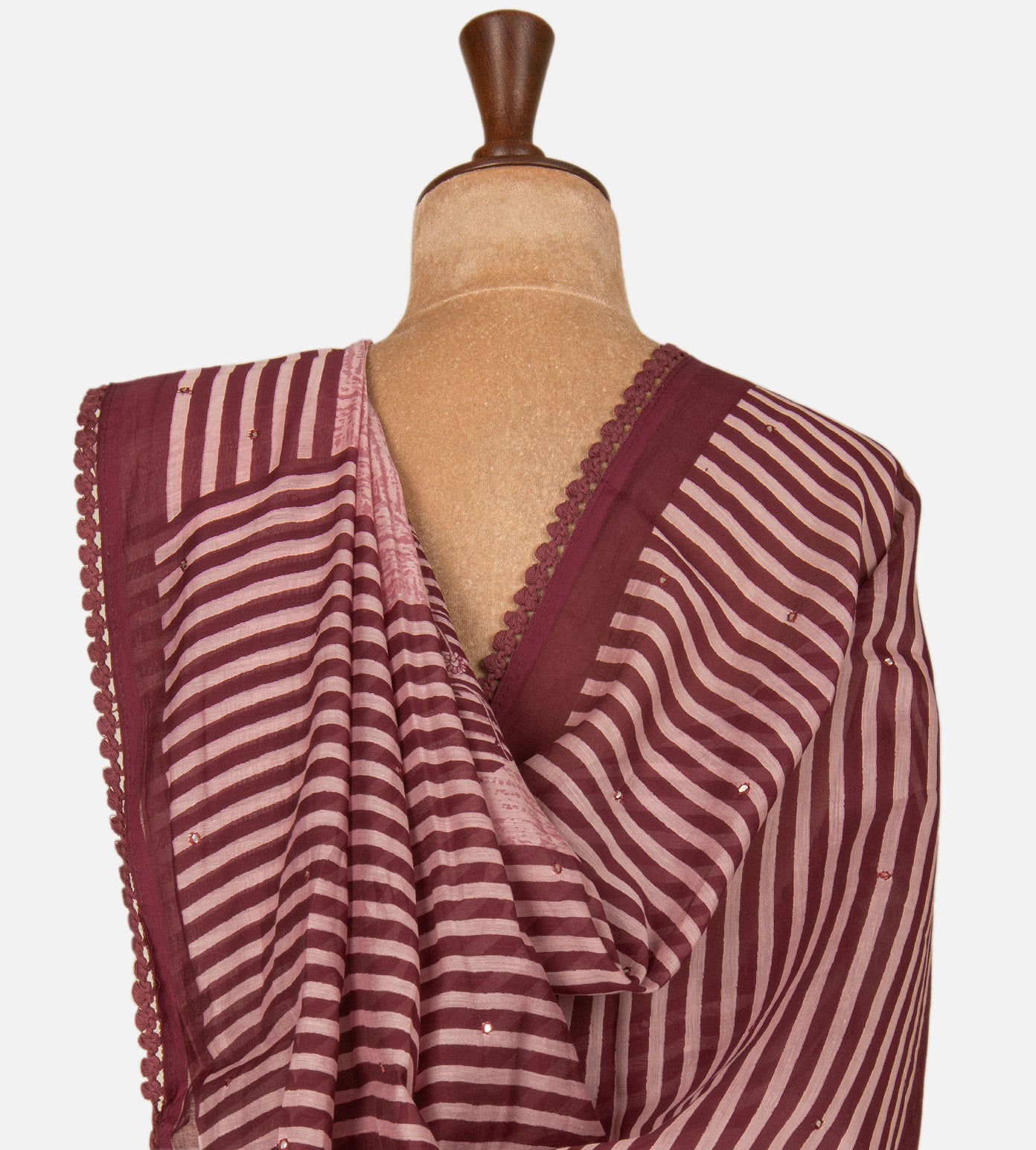 Light Pink Chanderi Cotton Saree