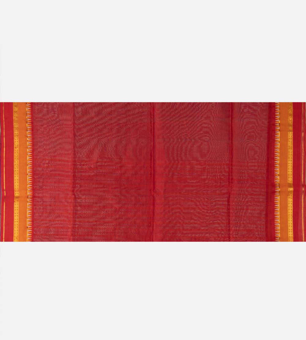 Blue Cotton Silk Saree