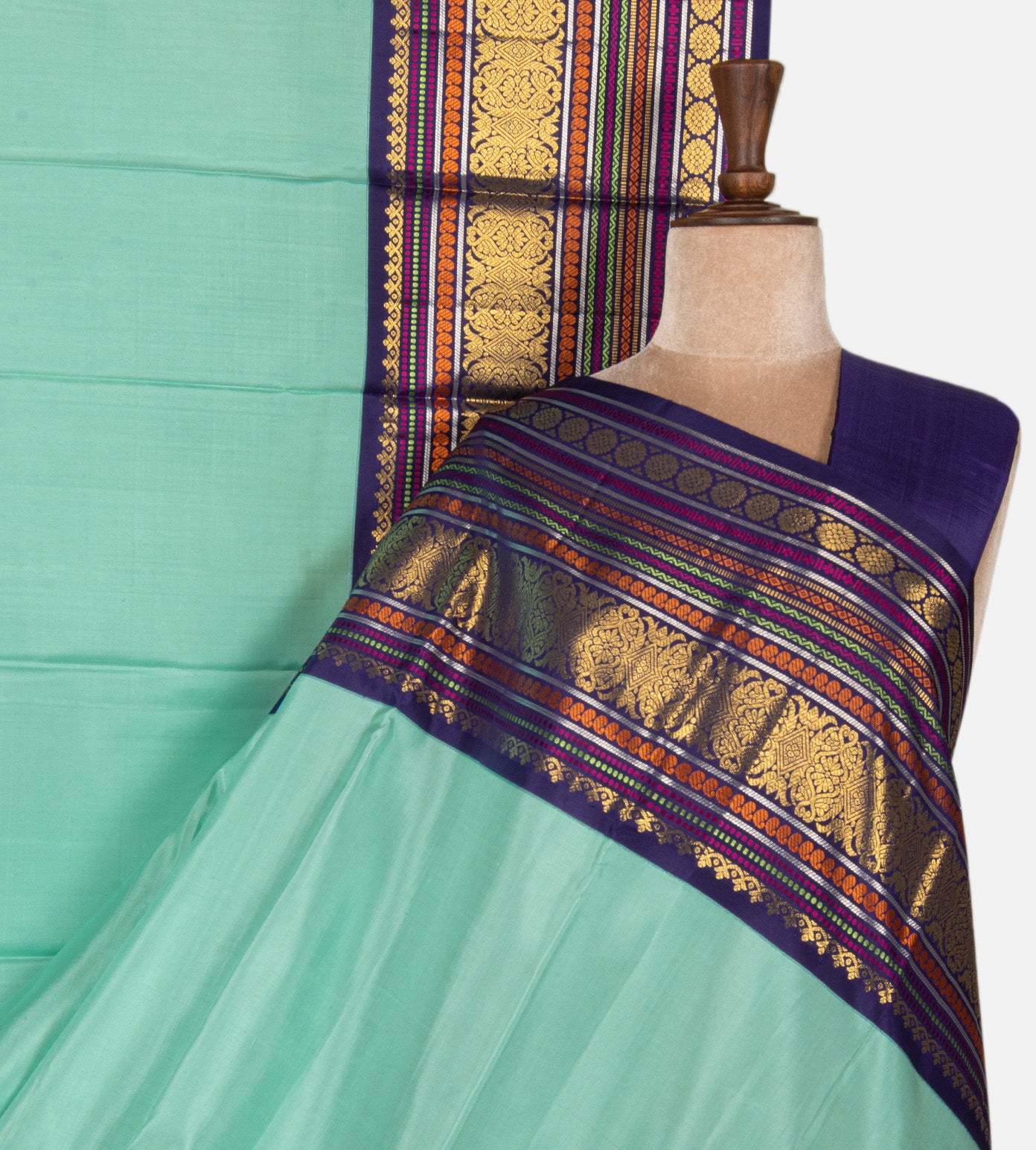 Blue Kanchipuram Silk Saree