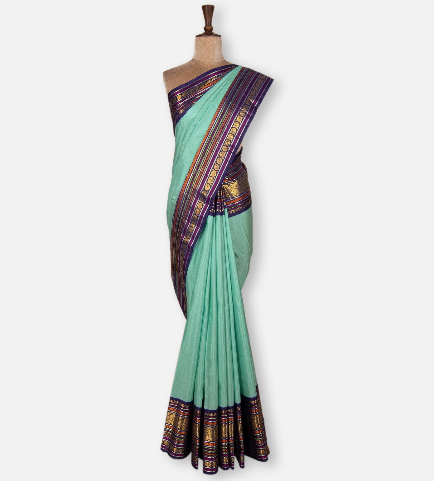 Blue Kanchipuram Silk Saree