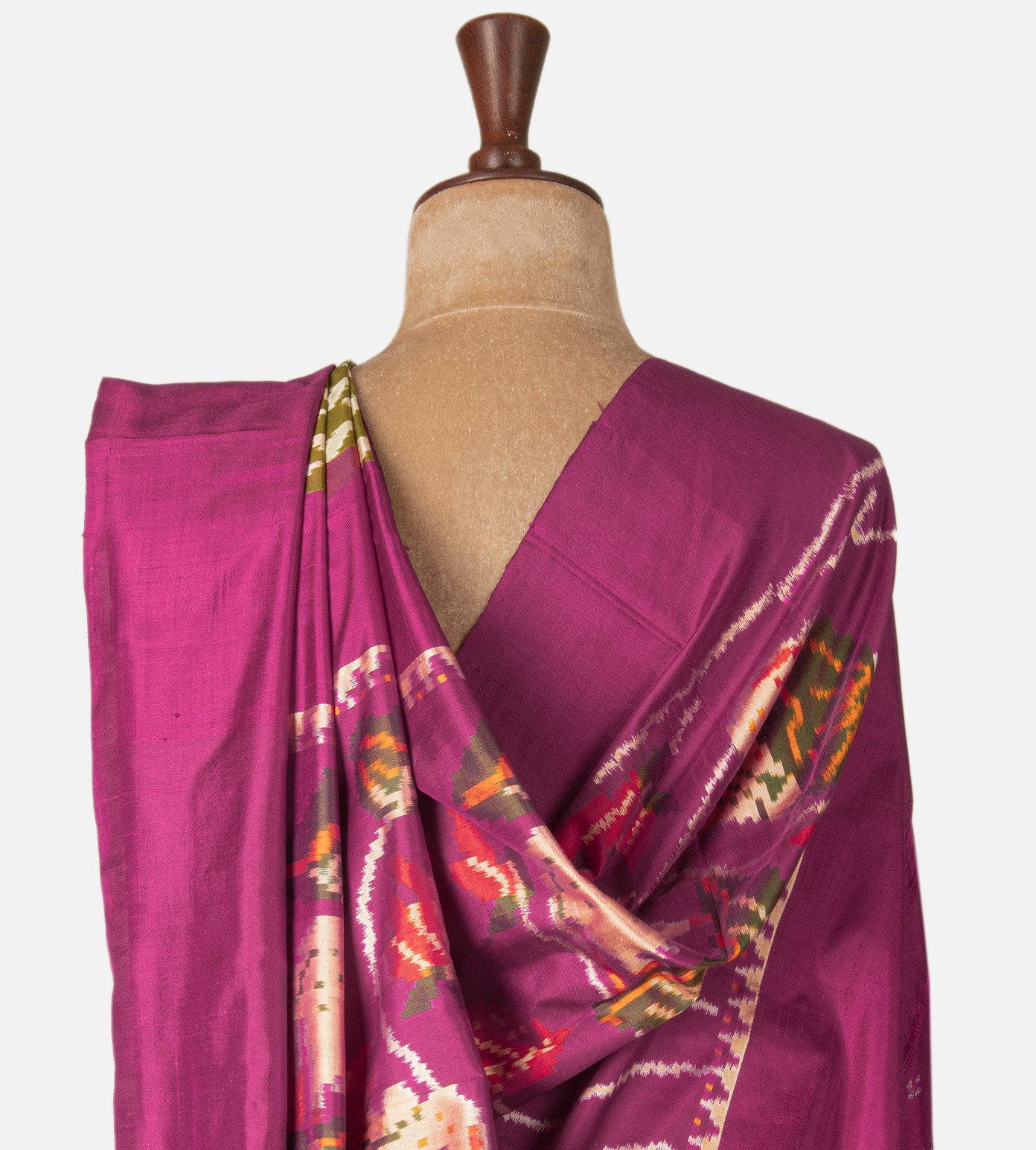 Green Ikkat Silk Saree