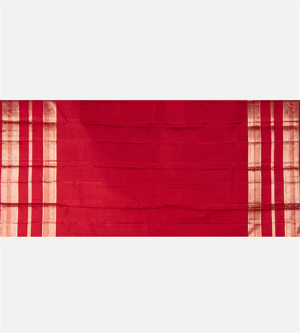 Peach Kanchipuram Silk Saree