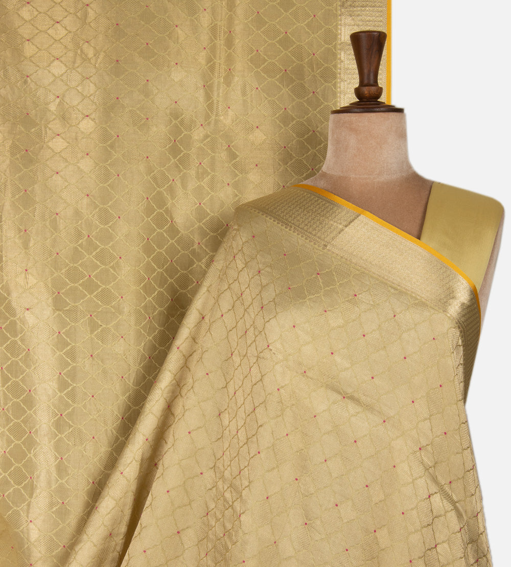 Pastel Green Banarasi Crepe Saree