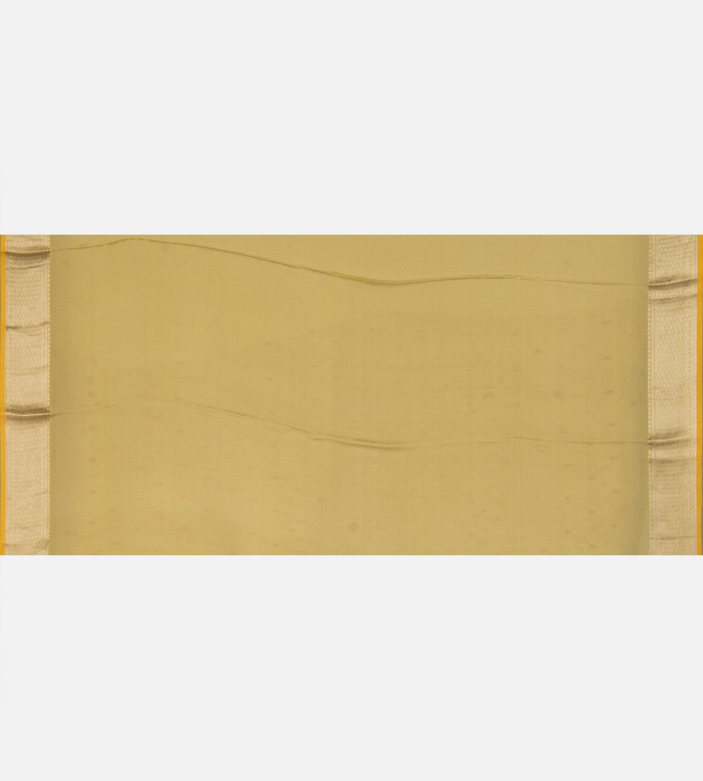 Pastel Green Banarasi Crepe Saree