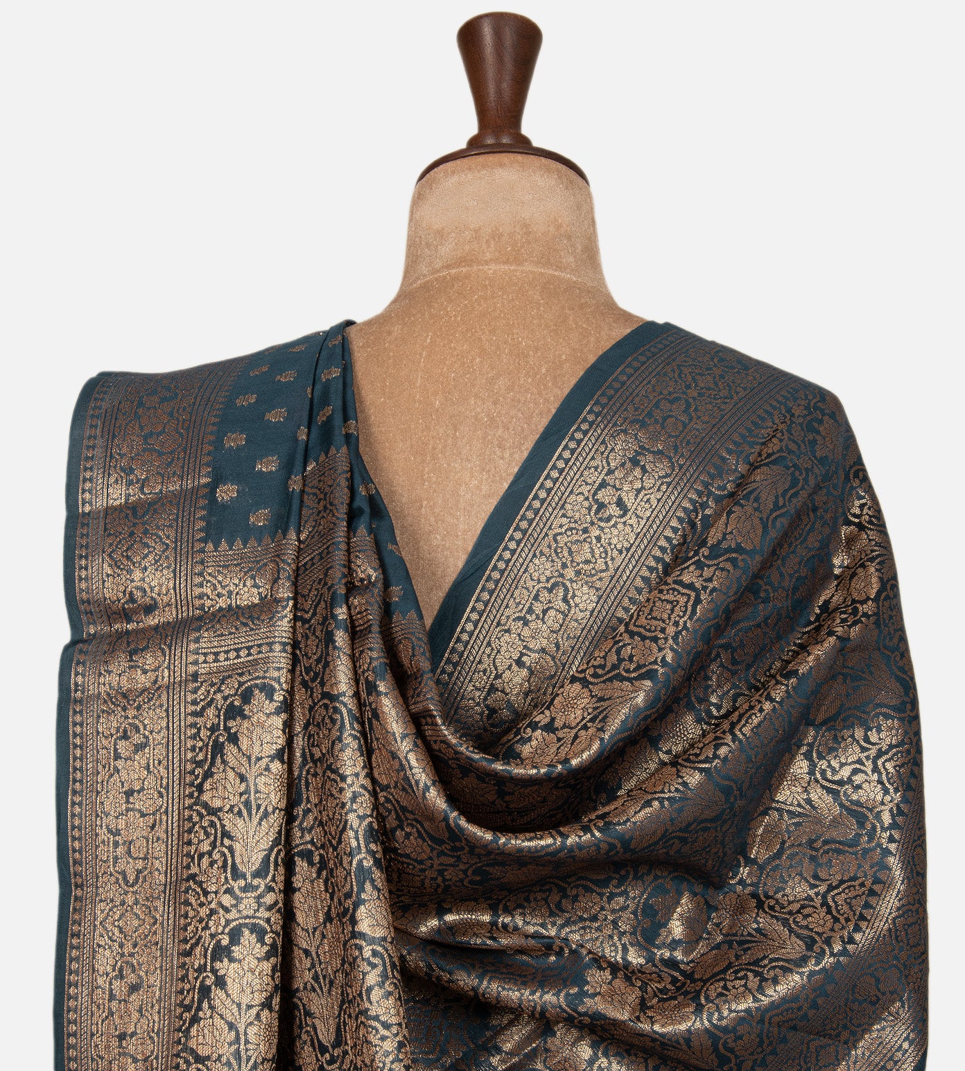 Blue Chanderi Cotton Saree