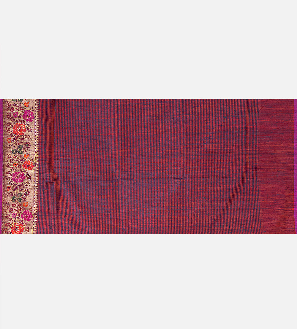 Blue Banarasi Tussar Saree