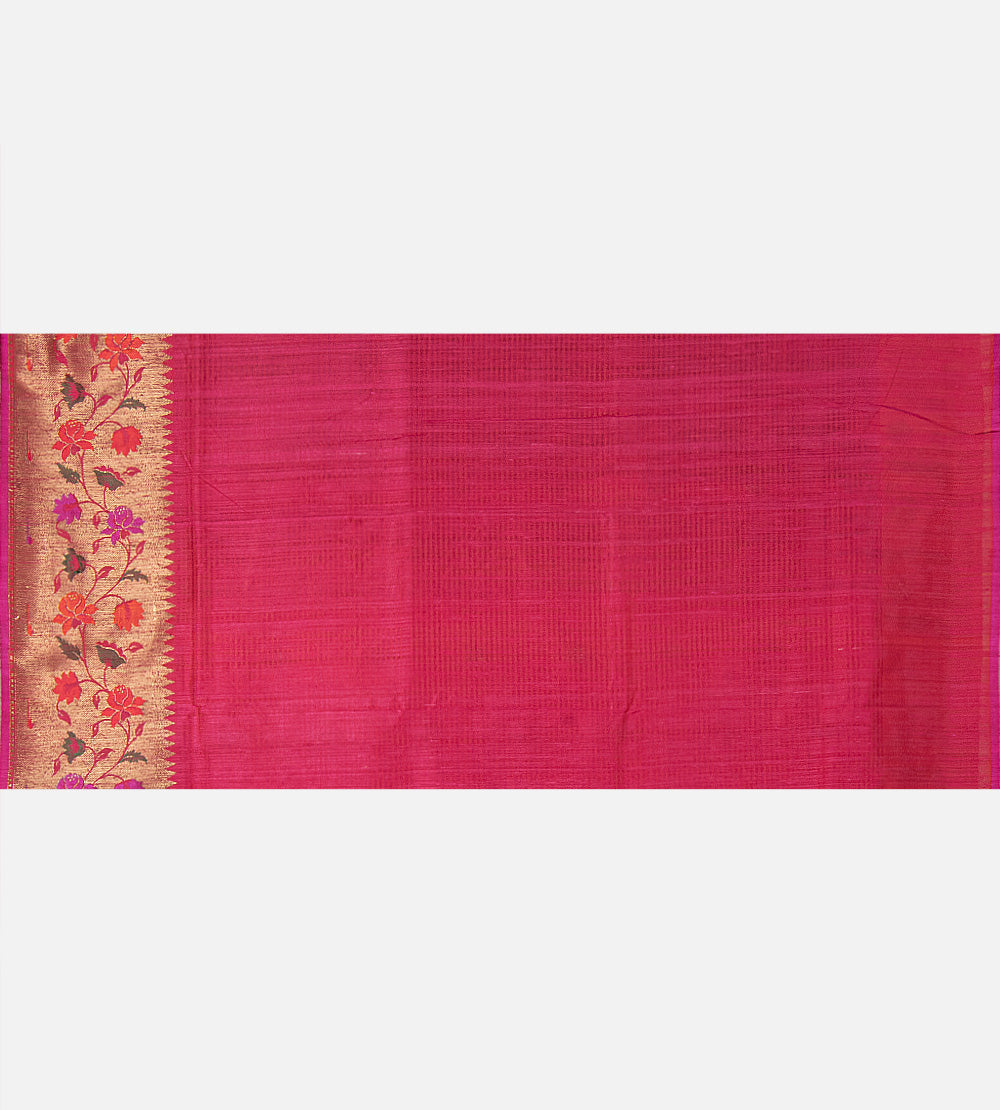 Pink Banarasi Tussar Saree