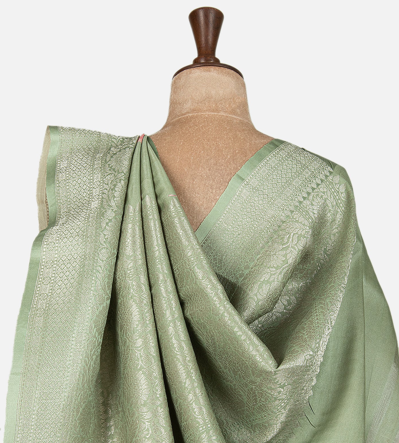 Pastel Green Kattan Silk Saree