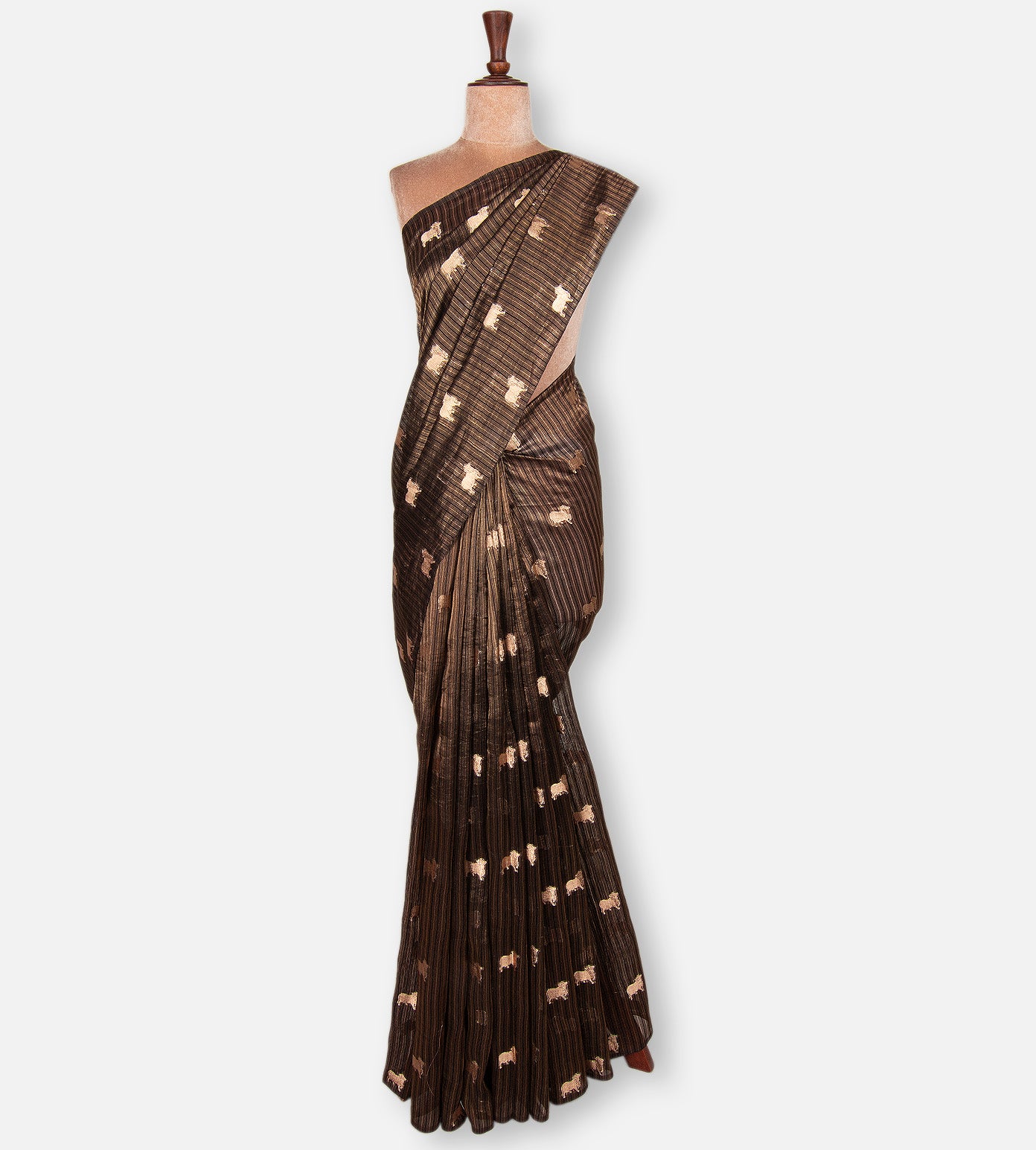 Black Chaniya Silk Saree
