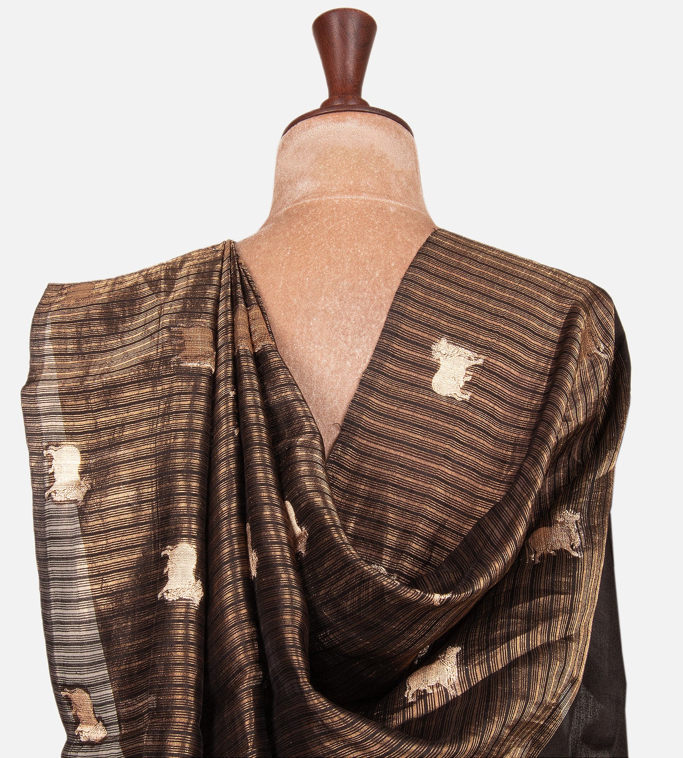 Black Chaniya Silk Saree