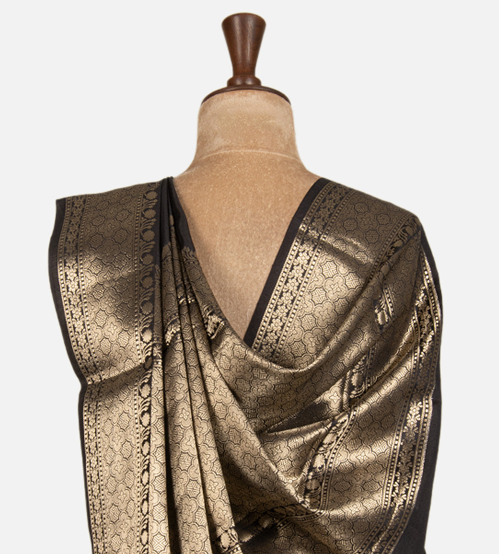 Black Chaniya Silk Saree