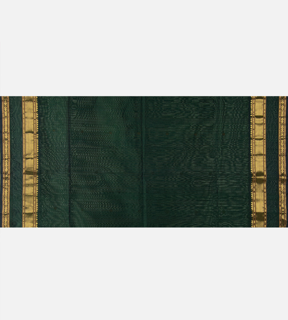 Green Cotton Silk Saree