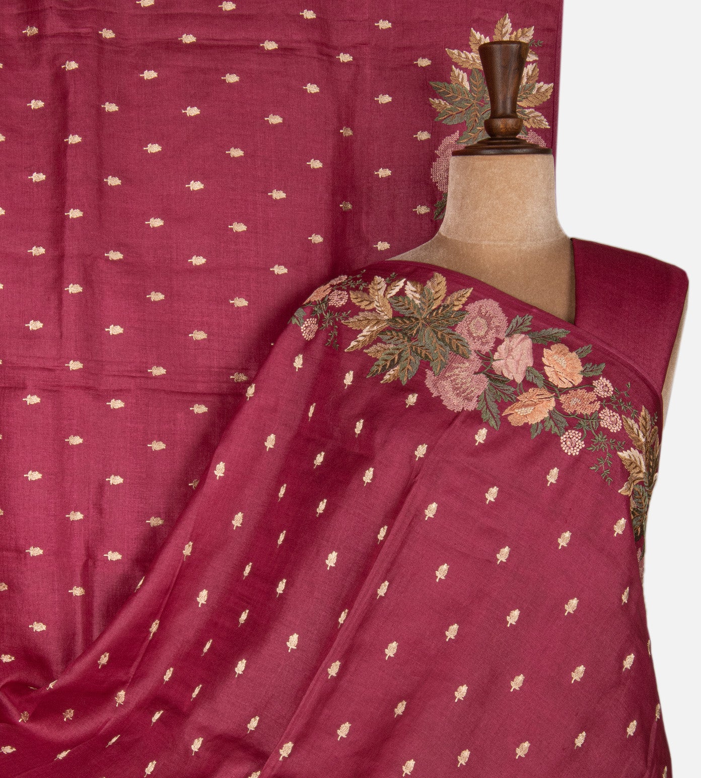 Pink Tussar Saree