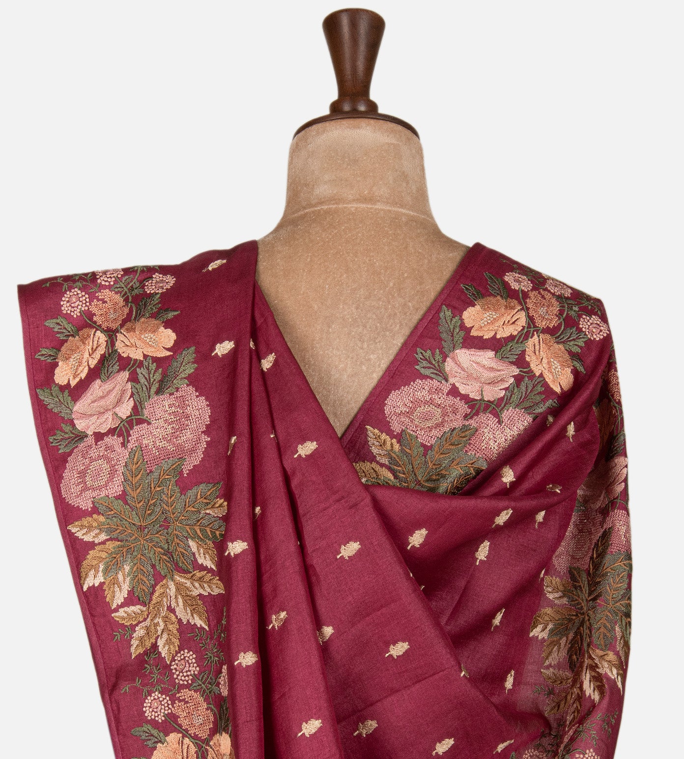 Pink Tussar Saree