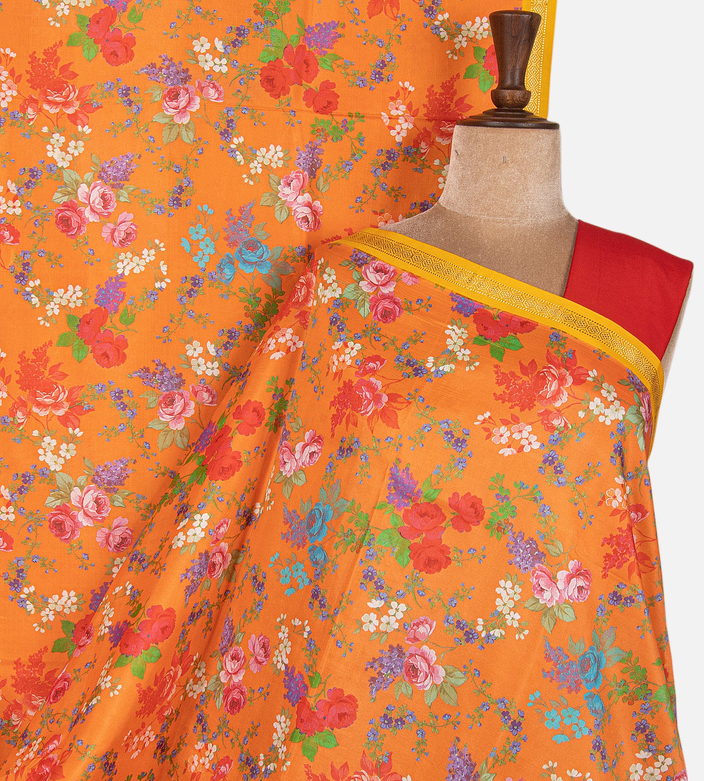 Orange Soft Silk Saree