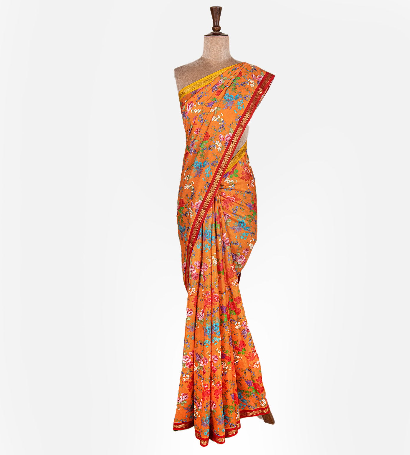 Orange Soft Silk Saree