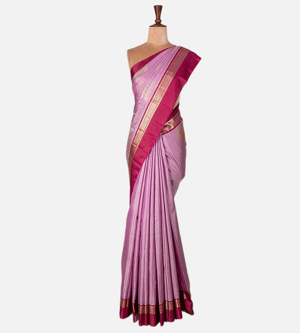 Light Pink Kanchipuram Silk Saree
