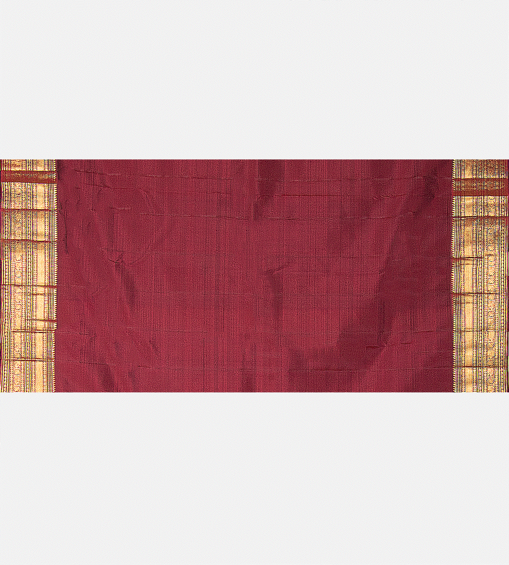 Deep Pink Kanchipuram Silk Saree