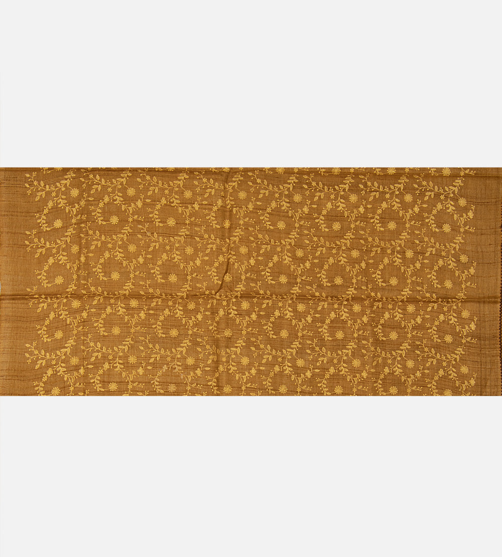 Beige Tussar Saree