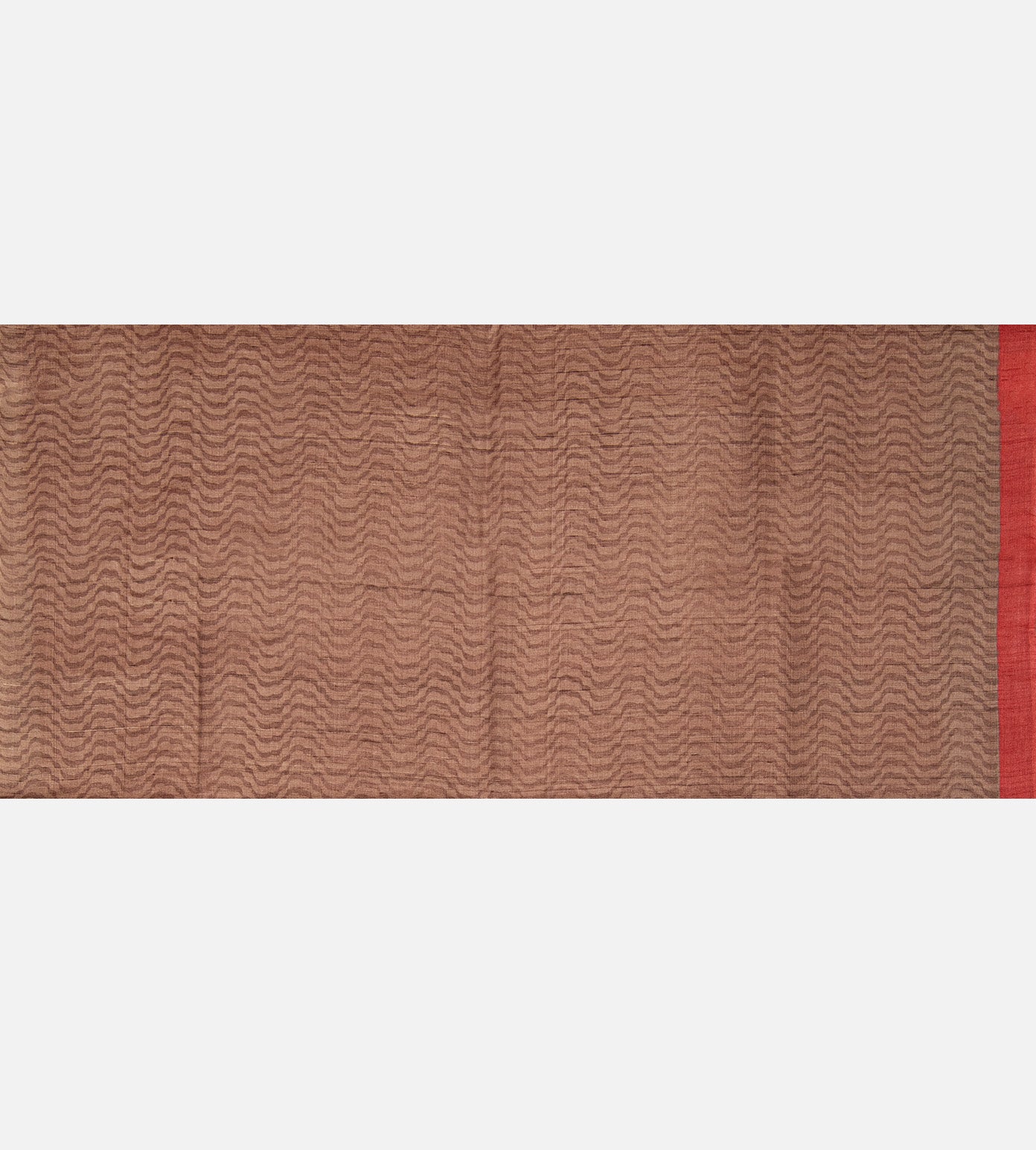 Red Tussar Saree