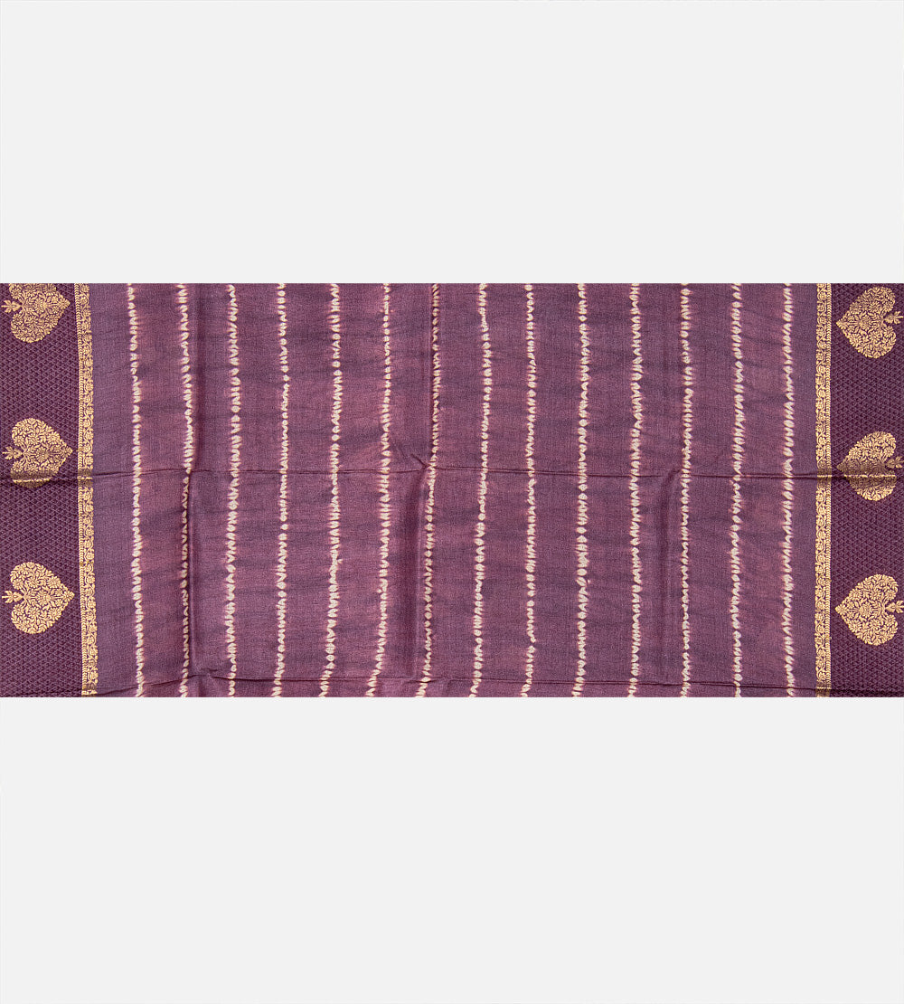 Purple Tussar Saree