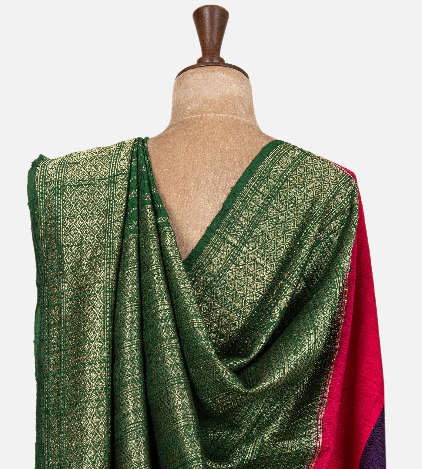Green Banarasi Tussar Saree