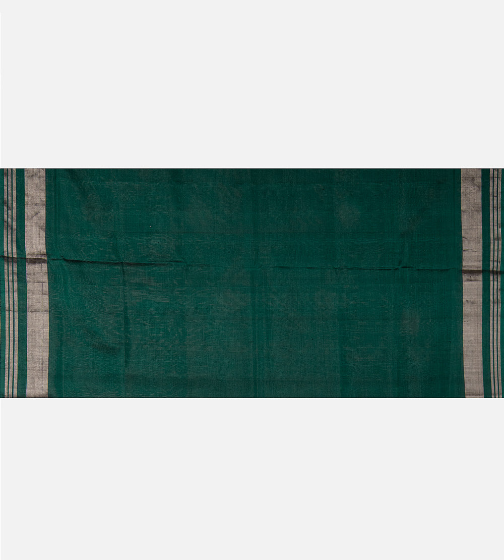 Emerald Green Patola Silk Saree