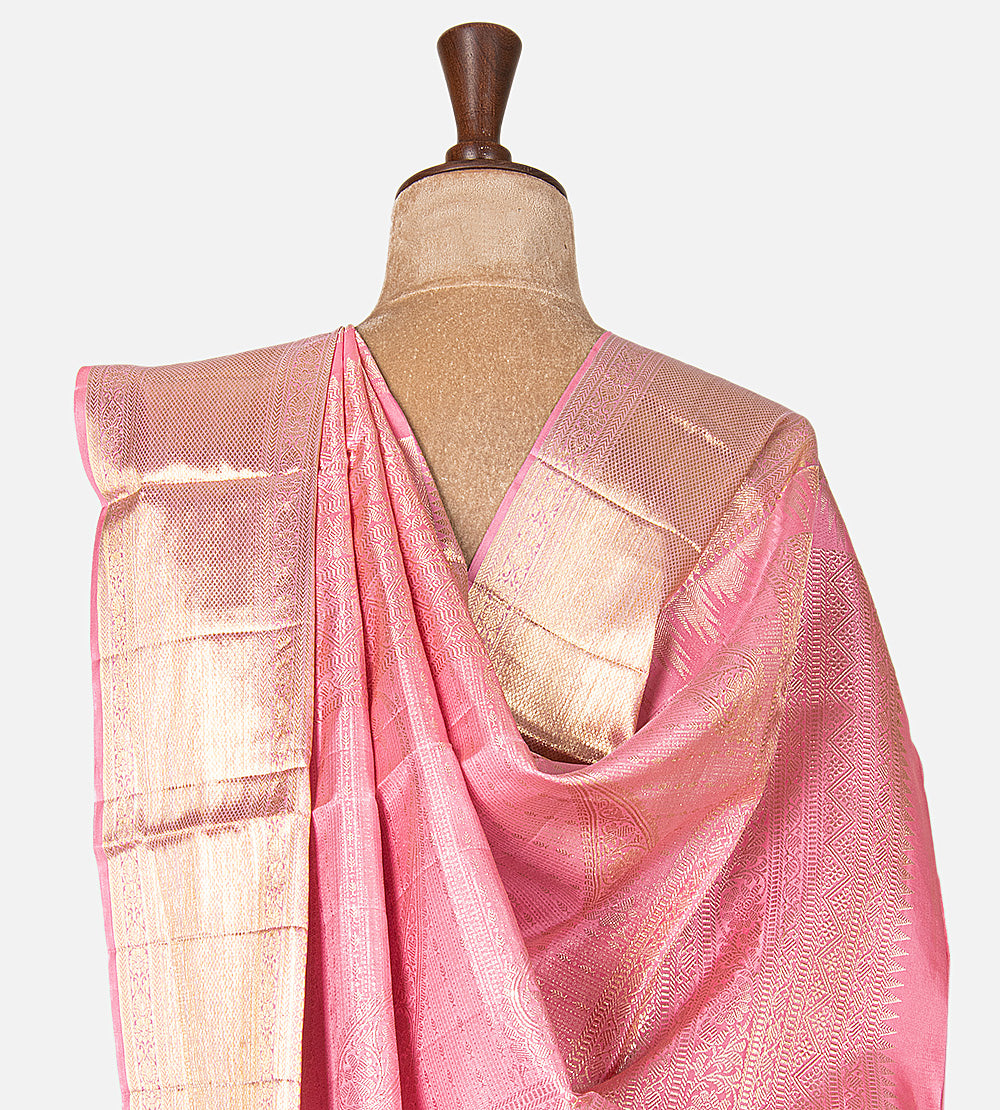 Pink Kanchipuram Silk Saree