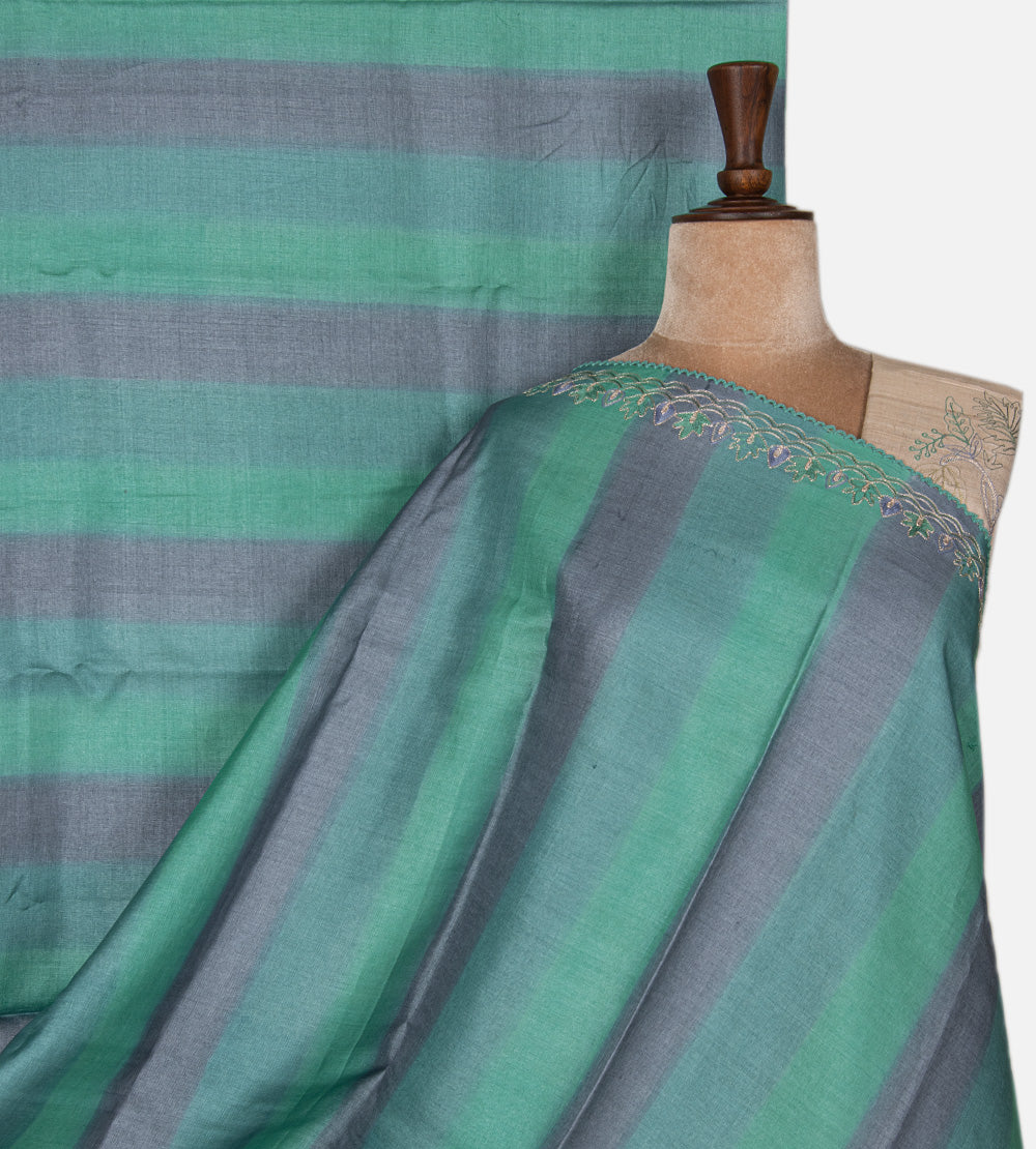 Multicolour Tussar Saree
