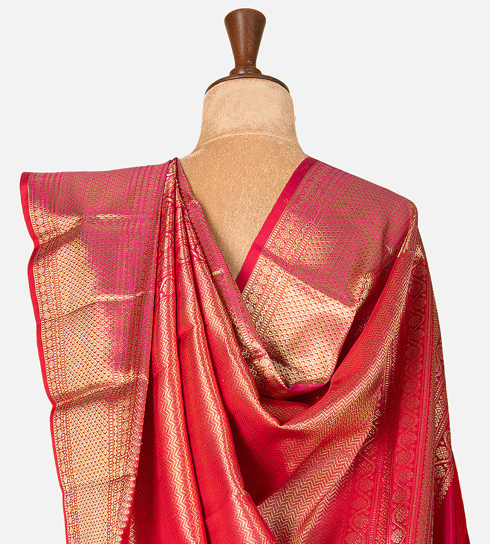 Pink Kanchipuram Silk Saree