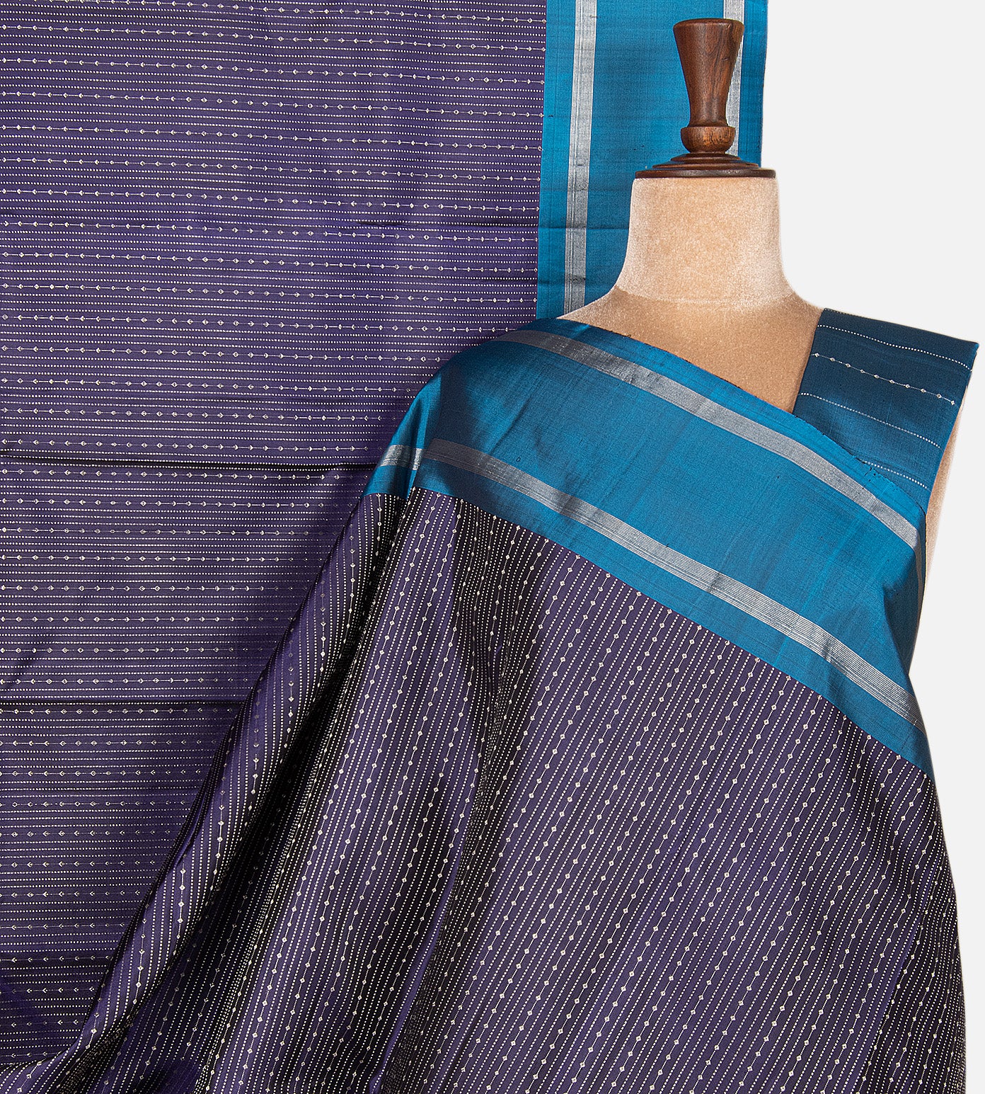 Blue Kanchipuram Silk Saree