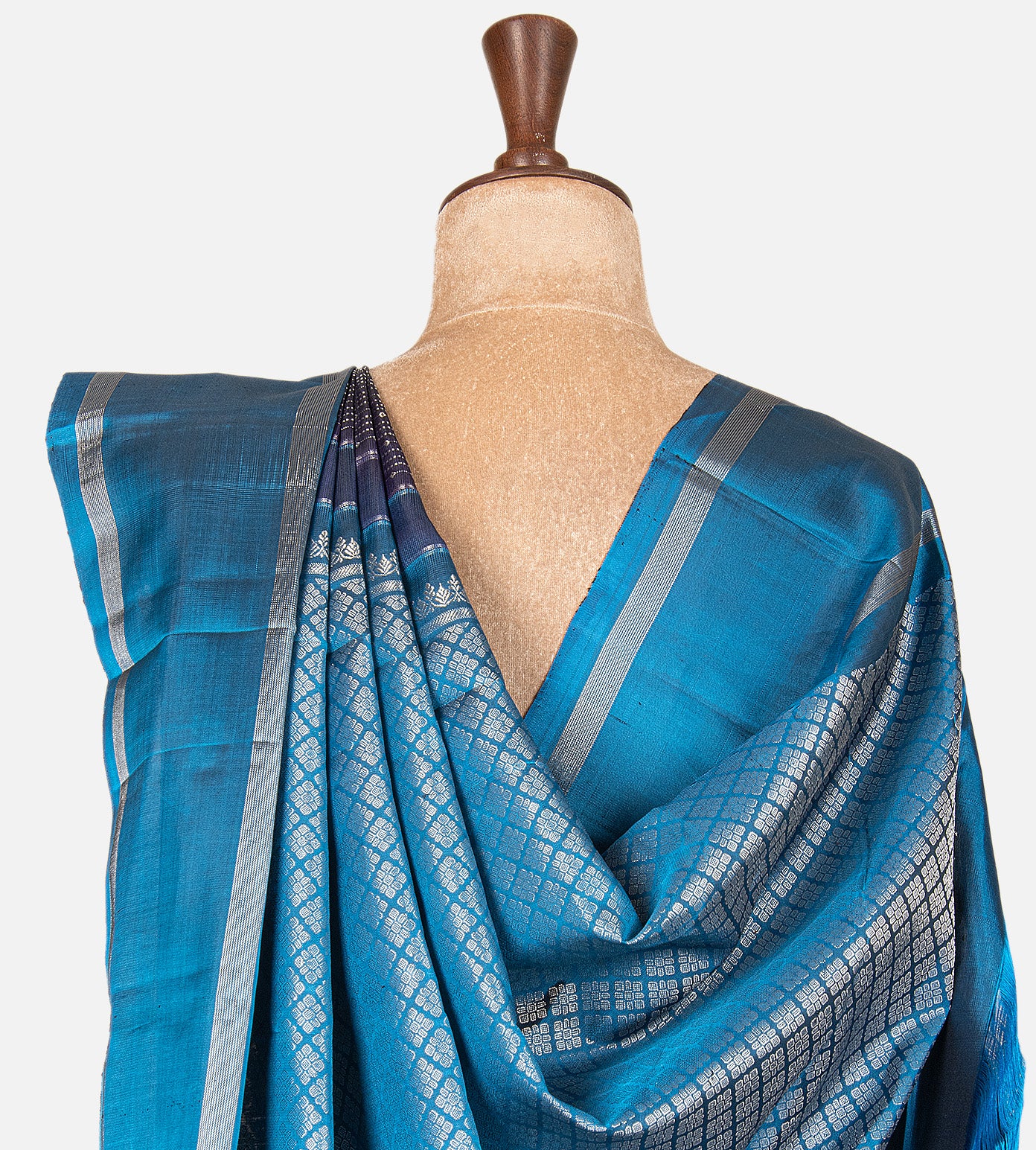 Blue Kanchipuram Silk Saree