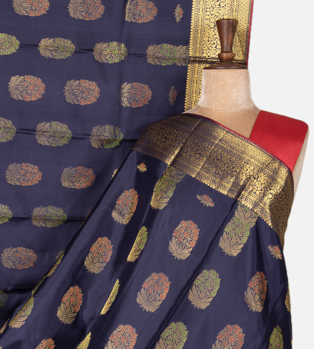 Blue Kanchipuram Silk Saree