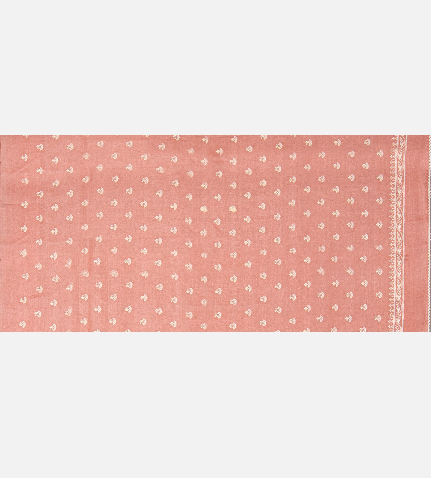Peach Tussar Saree