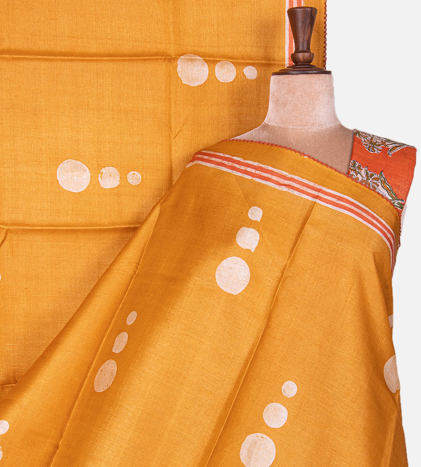 Yellow Tussar Saree