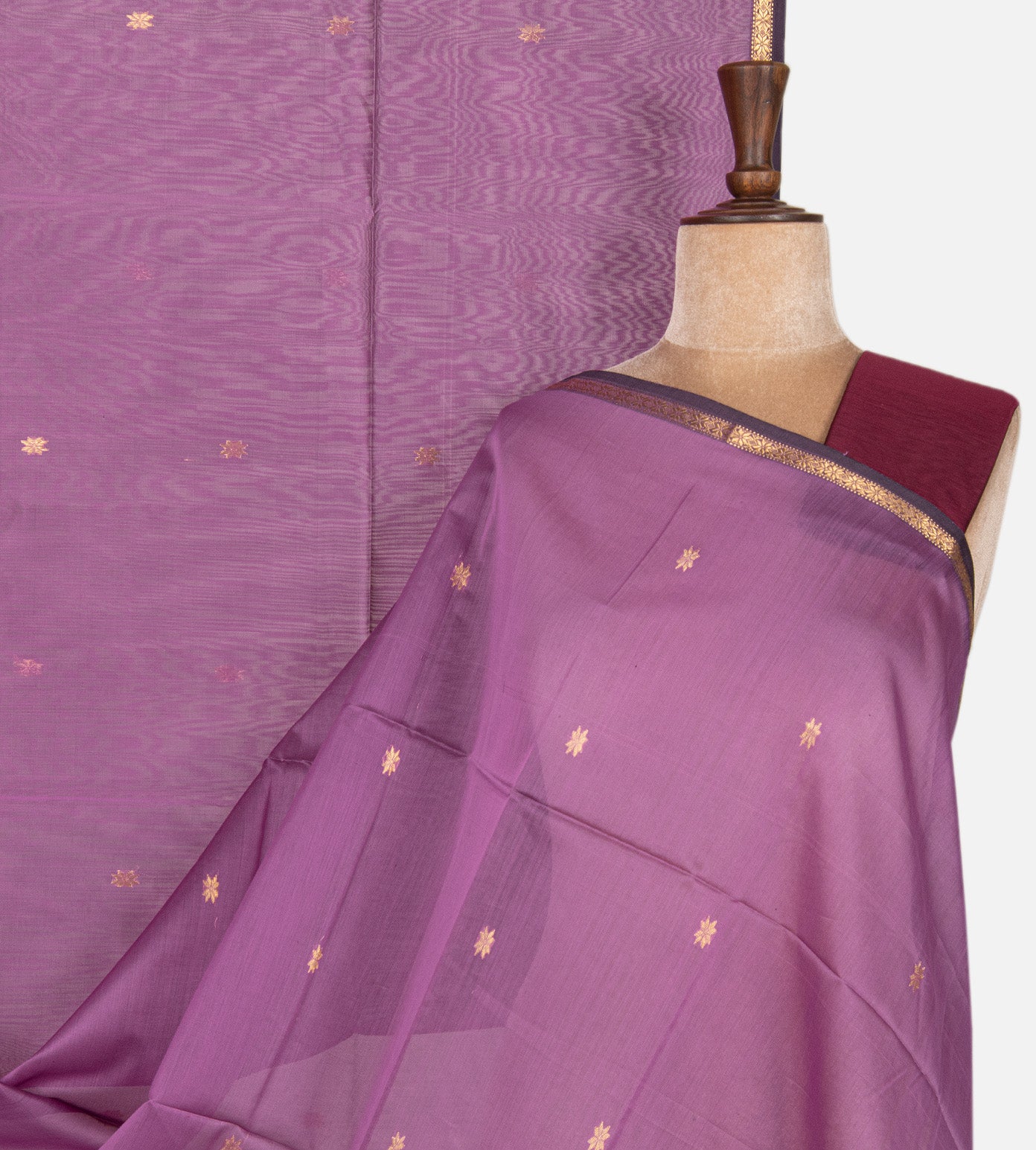 Purple Maheshwari Cotton Saree