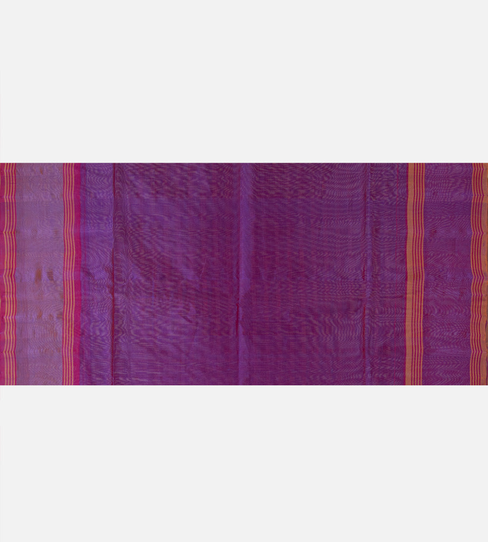 Blue Cotton Silk Saree