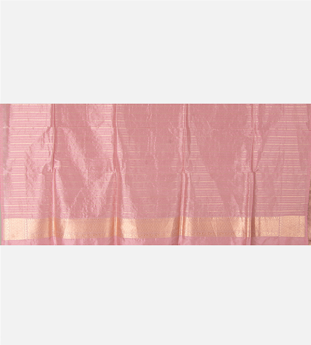 Light Pink Banarasi Silk Saree