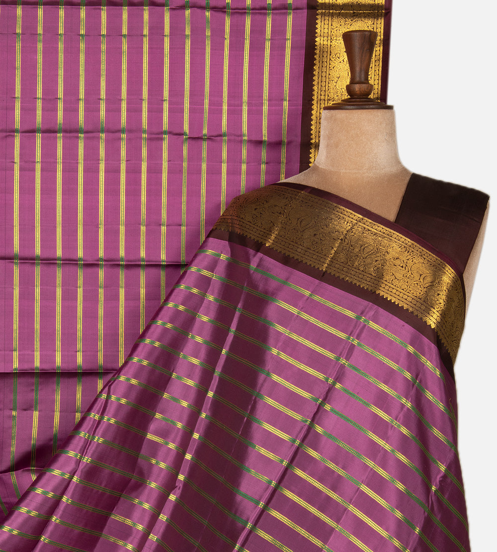Pink Kanchipuram Silk Saree