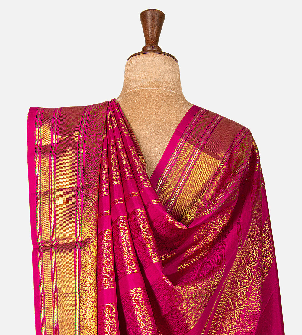 Yellow Kanchipuram Silk Saree