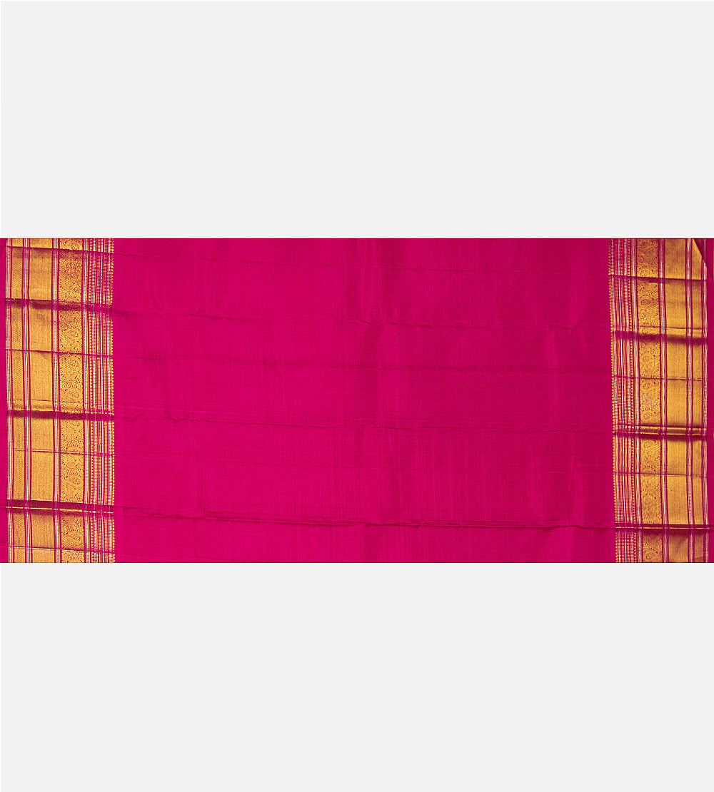 Yellow Kanchipuram Silk Saree
