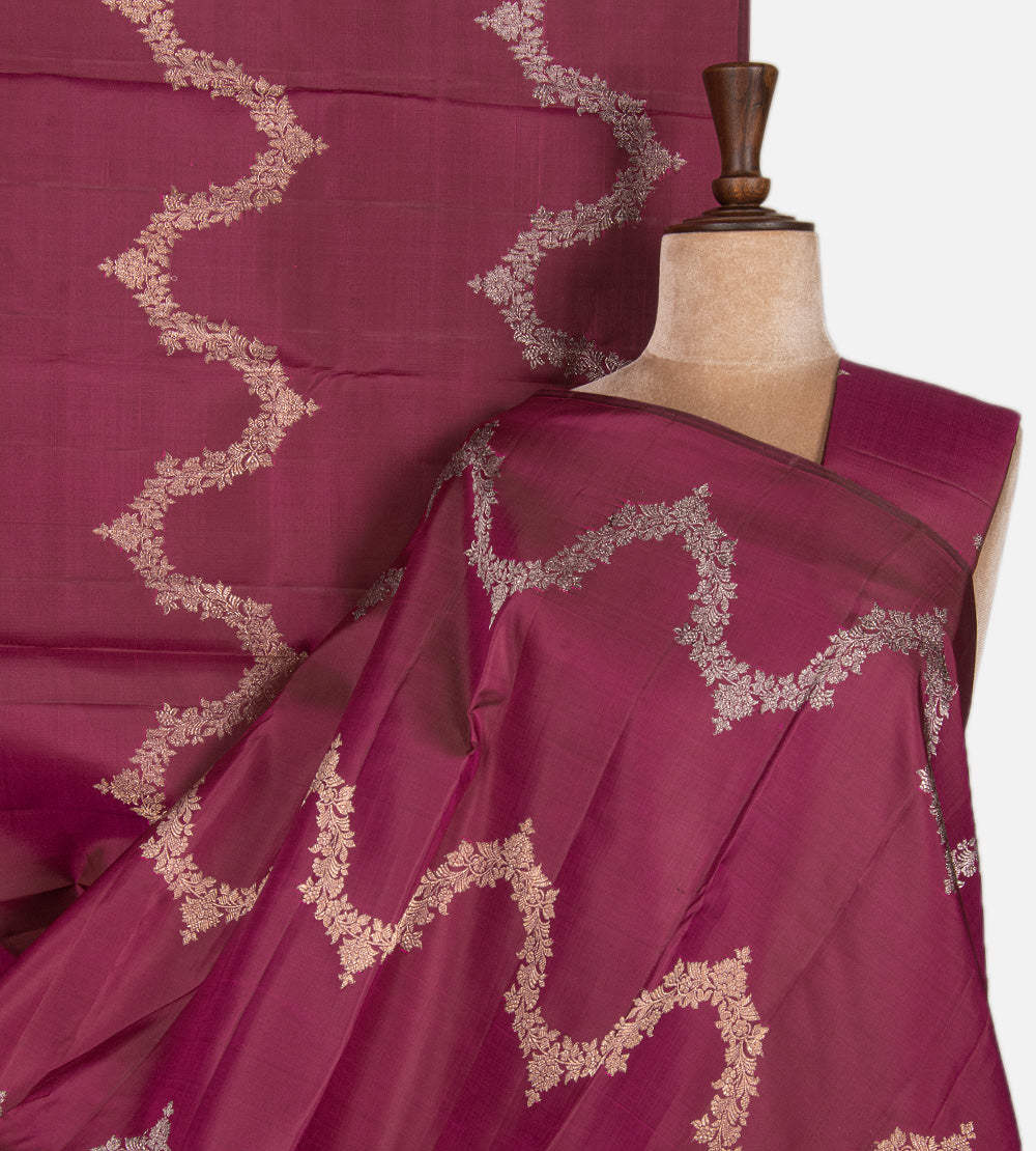 Pink Kanchipuram Silk Saree
