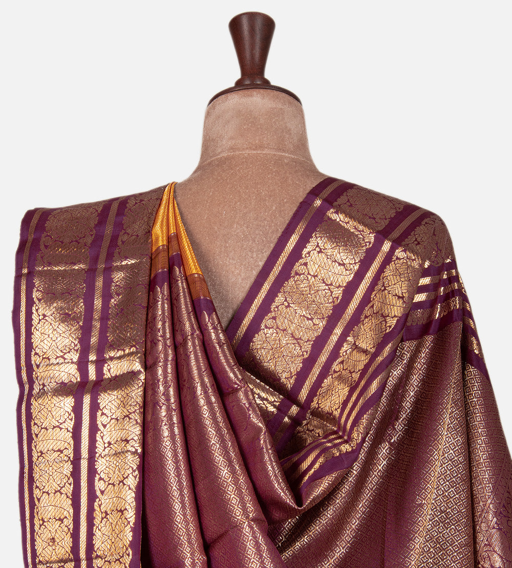 Yellow Kanchipuram Silk Saree