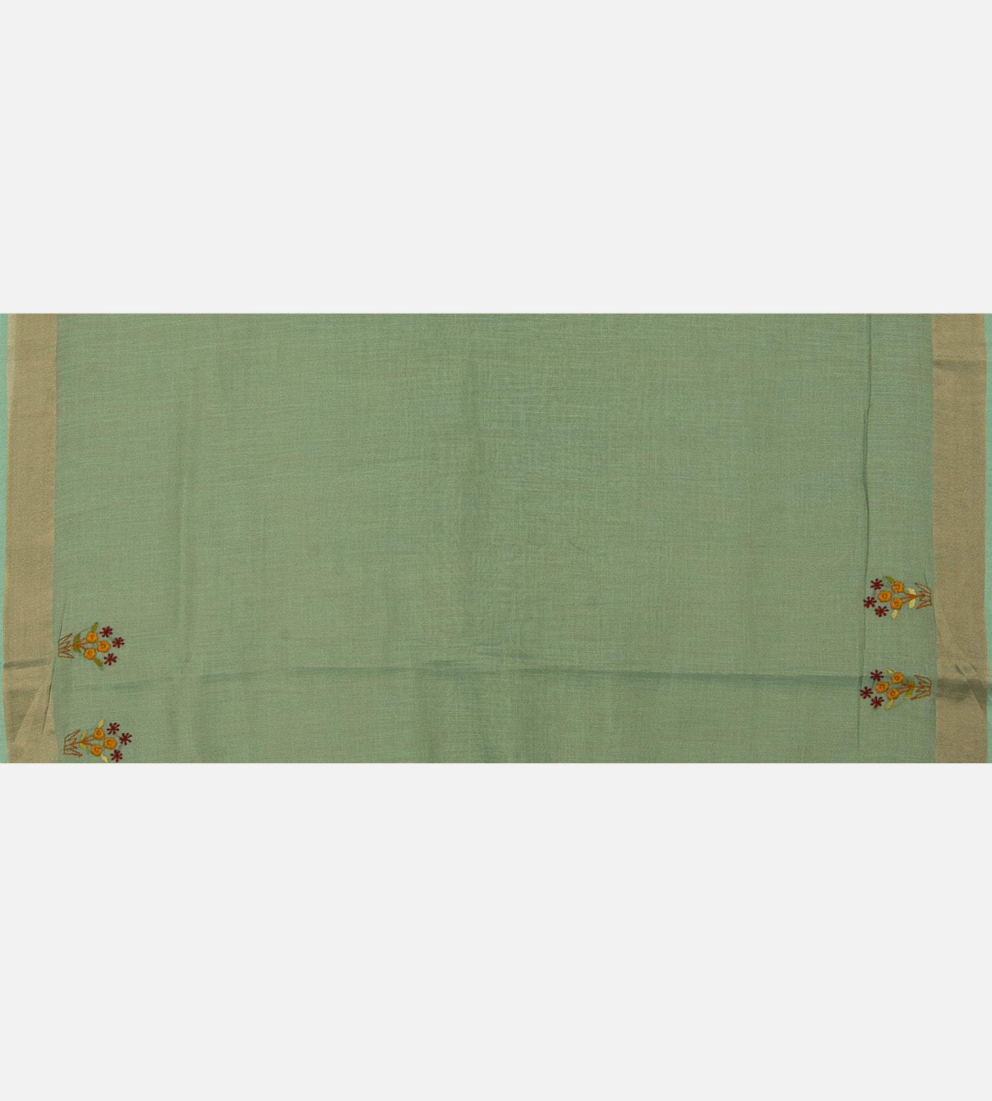 Blue Linen Cotton Saree
