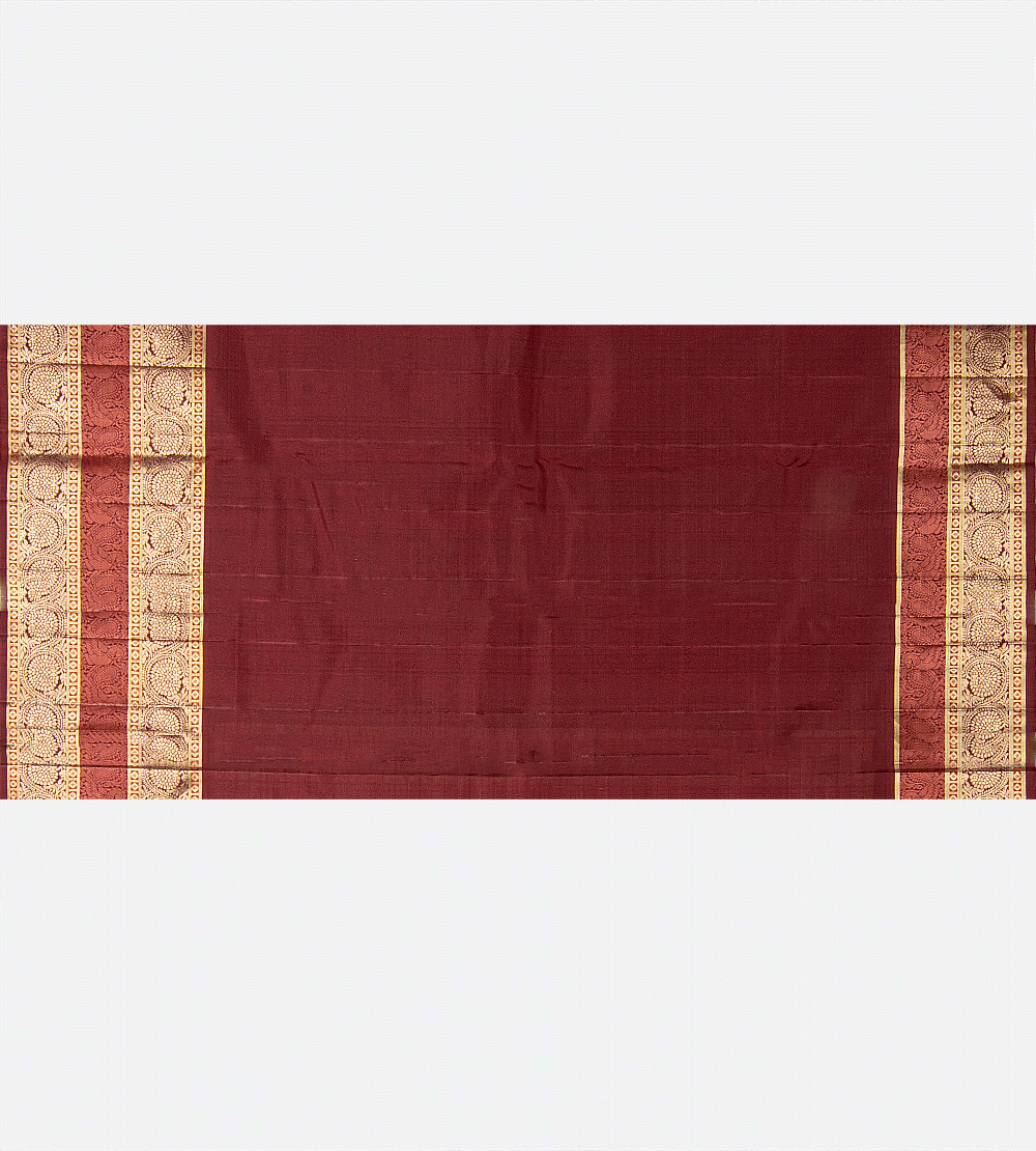 Beige Kanchipuram Silk Saree