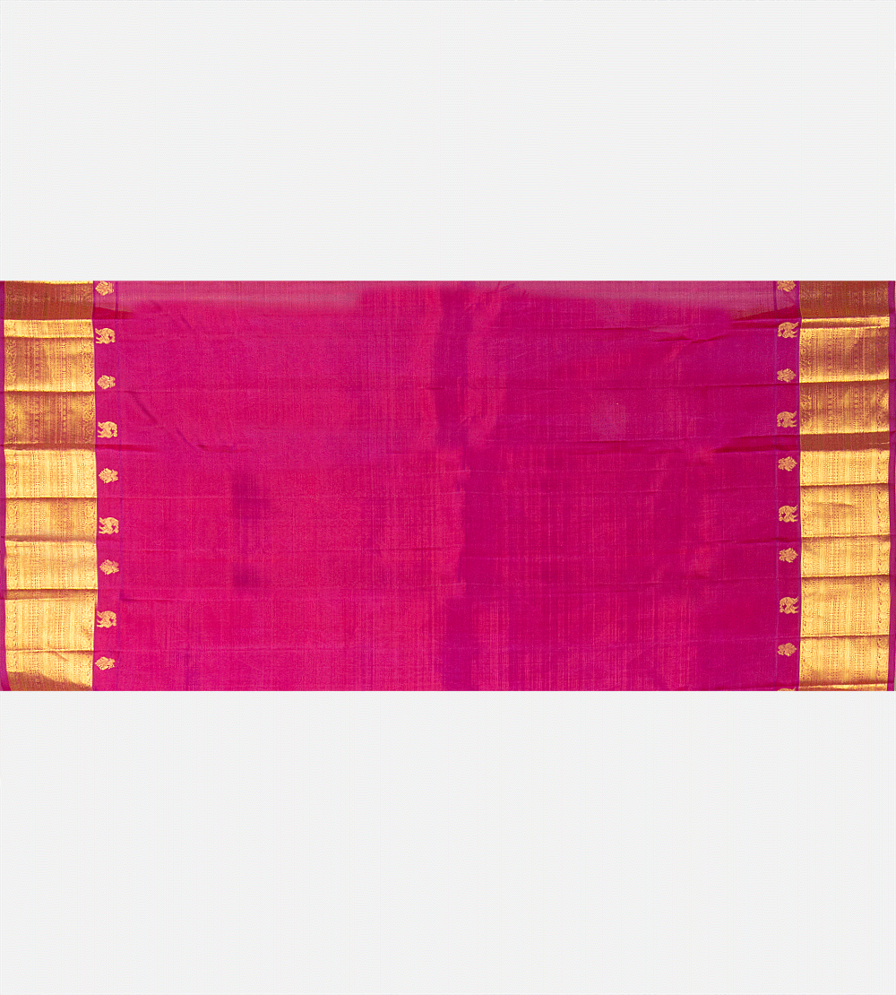 Pink Kanchipuram Silk Saree